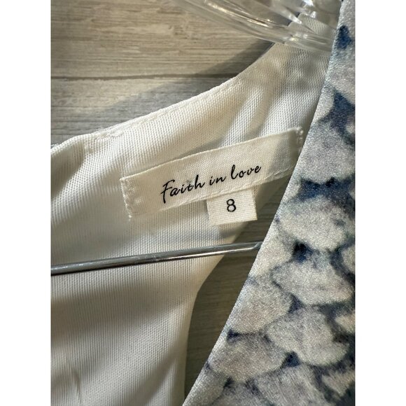 Snake Print Bodycon Midi Dress Women Size 8 By Faith In Love Polyester Blend Sle - Picture 10 of 10